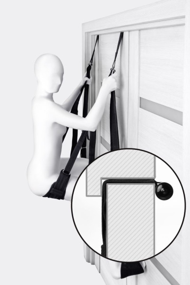 Черные секс-качели на дверь Anonymo №0505 Черные секс-качели на дверь Anonymo №0505