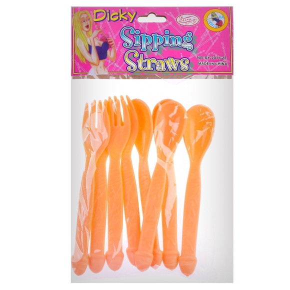 Набор пластиковых столовых приборов «Всё в твоих руках» Набор пластиковых столовых приборов «Всё в твоих руках»