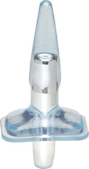 Голубая анальная пробка Purrfect Plug - 9,5 см. Голубая анальная пробка Purrfect Plug - 9,5 см.