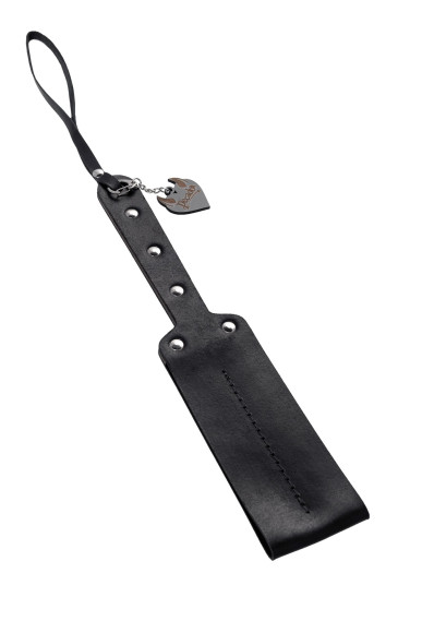 Черный кожаный пэддл - 32 см. Черный кожаный пэддл - 32 см.