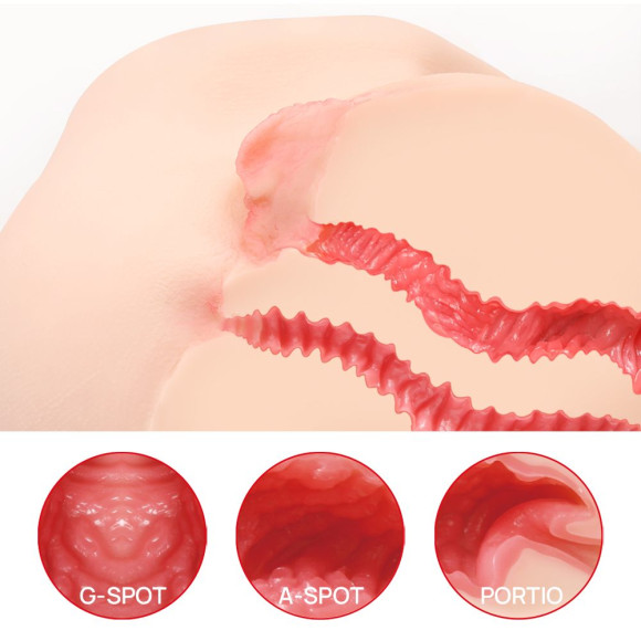 Телесный полуторс с двойным слоем материала и вибрацией Vanilla Onahole Real Vagina Телесный полуторс с двойным слоем материала и вибрацией Vanilla Onahole Real Vagina