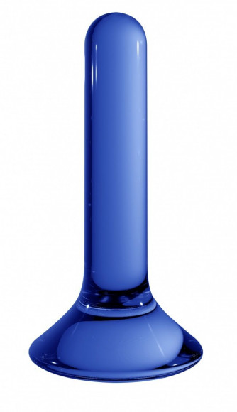 Синяя стеклянная анальная пробка Pin - 11,5 см. Синяя стеклянная анальная пробка Pin - 11,5 см.