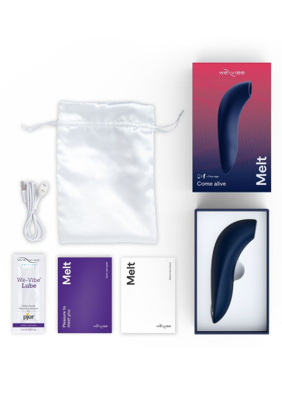 Синий вакуум-волновой стимулятор клитора We-Vibe Melt Синий вакуум-волновой стимулятор клитора We-Vibe Melt
