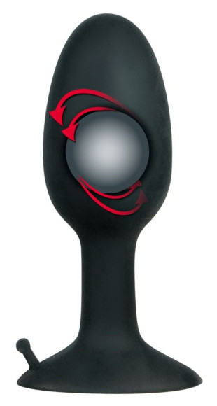 Полая анальная пробка с шариком Small Silicone Plug - 8 см. Полая анальная пробка с шариком Small Silicone Plug - 8 см.