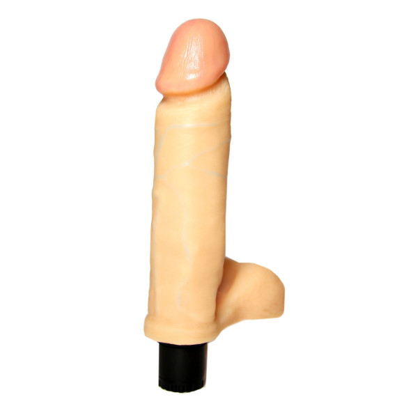 Вибратор с мошонкой №1 - 18,5 см. Вибратор с мошонкой №1 - 18,5 см.