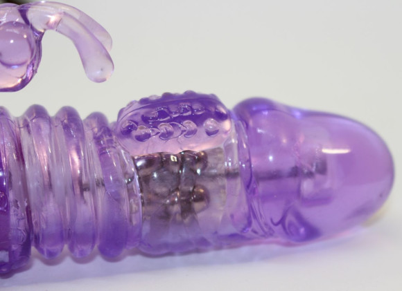 Фиолетовый виброкомпьютер с ротацией и режимом Up&Down - 23,5 см. Фиолетовый виброкомпьютер с ротацией и режимом Up&Down - 23,5 см.