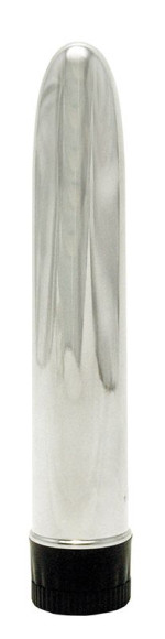 Серебристый вибратор TOTAL SILVER - 17 см. Серебристый вибратор TOTAL SILVER - 17 см.