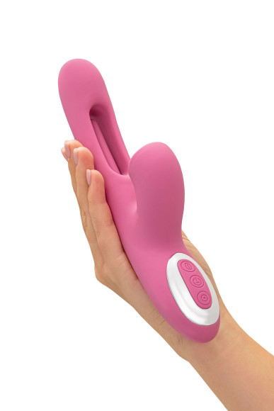 Розовый вибратор с двигающимся язычком и стимулирующим шариком Monti - 24 см. Розовый вибратор с двигающимся язычком и стимулирующим шариком Monti - 24 см.