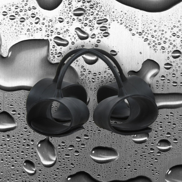 Набор чёрных наножников и наручников Silicone Submissions Hog Tie Cuffs Набор чёрных наножников и наручников Silicone Submissions Hog Tie Cuffs