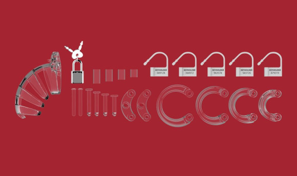 Прозрачный мужской пояс верности Model 02 Chastity Прозрачный мужской пояс верности Model 02 Chastity