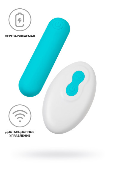 Голубая вибропуля Tnim с пультом ДУ Голубая вибропуля Tnim с пультом ДУ