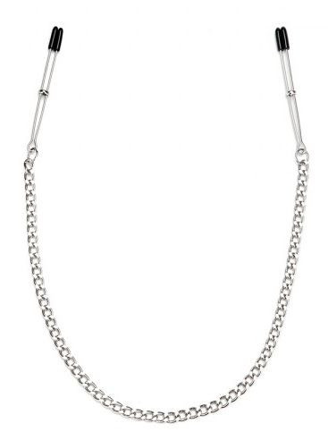 Регулируемые зажимы-пинцеты с серебристой цепочкой Регулируемые зажимы-пинцеты с серебристой цепочкой