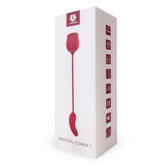 Розовый вибромассажер Immortal Flower 7 Розовый вибромассажер Immortal Flower 7