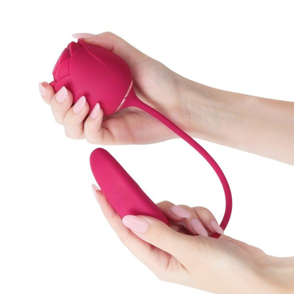 Розовый вибромассажер Immortal Flower 7 Розовый вибромассажер Immortal Flower 7