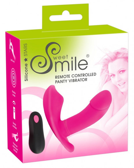 Розовый вибромассажер RC Panty Vibrator со стимулятором клитора