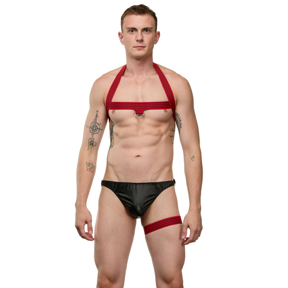 Мужской черно-красный костюм «Танцор» Мужской черно-красный костюм «Танцор»