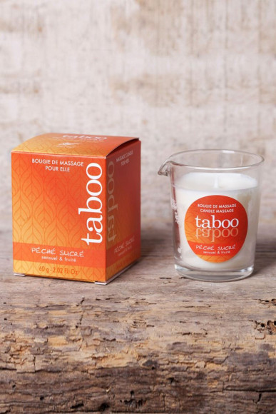 Массажное аромамасло с афродизиаками для женщин RUF Taboo Peche sucre - 60 гр. Массажное аромамасло с афродизиаками для женщин RUF Taboo Peche sucre - 60 гр.