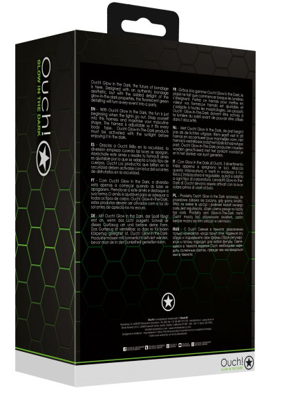 Мужская люминесцентная сбруя на тело размера L-XL Мужская люминесцентная сбруя на тело размера L-XL