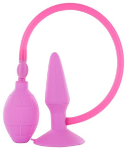 Розовая анальная пробка с расширением Inflatable Butt Plug Small - 10 см. Розовая анальная пробка с расширением Inflatable Butt Plug Small - 10 см.