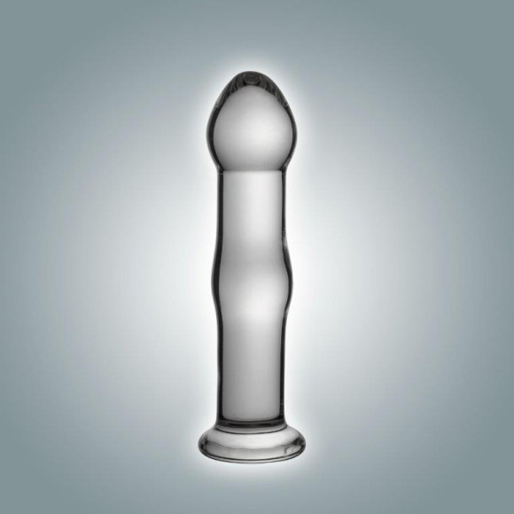Анальная втулка-фаллоимитатор из стекла - 14 см. Анальная втулка-фаллоимитатор из стекла - 14 см.