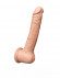 Телесный рельефный фаллоимитатор-реалистик на присоске - 19 см. Телесный рельефный фаллоимитатор-реалистик на присоске - 19 см.