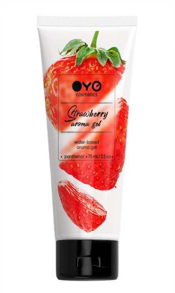 Лубрикант на водной основе OYO Aroma Gel Strawberry с ароматом клубники - 75 мл. Лубрикант на водной основе OYO Aroma Gel Strawberry с ароматом клубники - 75 мл.