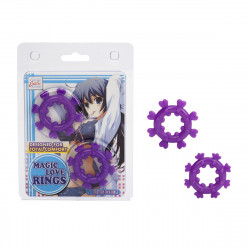 Набор из двух фиолетовых эрекционных колец MAGIC LOVE RINGS