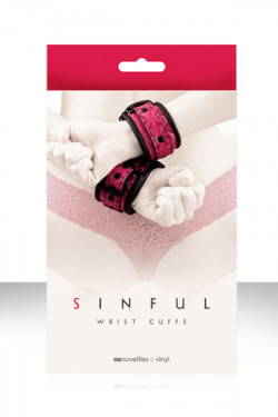Розовые наручники SINFUL WRIST CUFFS Розовые наручники SINFUL WRIST CUFFS