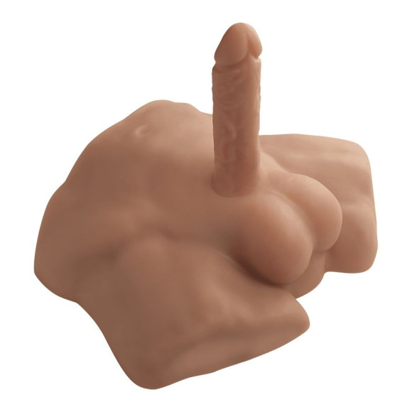 Карамельный мужской полуторс с фаллоимитатором SILEXD Apollo S 7 Карамельный мужской полуторс с фаллоимитатором SILEXD Apollo S 7