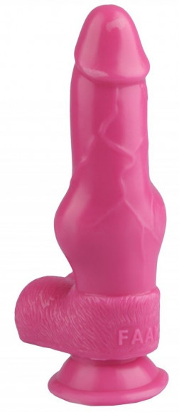 Розовый анальный фаллоимитатор-реалистик - 21 см. Розовый анальный фаллоимитатор-реалистик - 21 см.