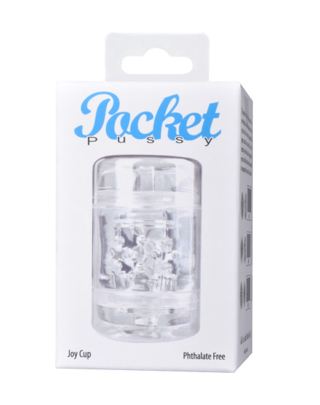 Прозрачный двусторонний мастурбатор Joy Cup - вагина и рот Прозрачный двусторонний мастурбатор Joy Cup - вагина и рот