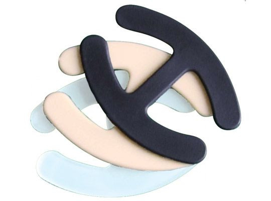 Набор из 3 пластиковых соединителей для бретелей разного цвета Набор из 3 пластиковых соединителей для бретелей разного цвета