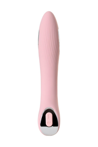 Розовый силиконовый вибратор с электростимуляцией TESLA G-POINT - 21 см. Розовый силиконовый вибратор с электростимуляцией TESLA G-POINT - 21 см.