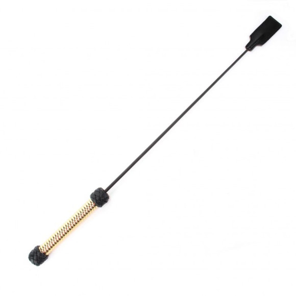 Чёрный профессиональный стек с золотистой рукоятью - 75 см. Чёрный профессиональный стек с золотистой рукоятью - 75 см.