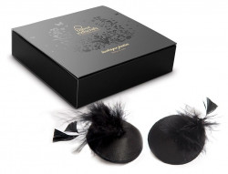 Наклейки на грудь Burlesque Pasties Feather Bijoux