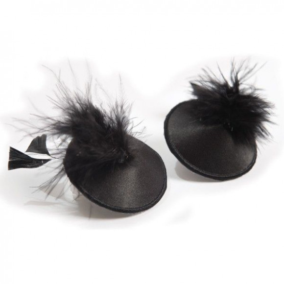 Наклейки на грудь Burlesque Pasties Feather Bijoux Наклейки на грудь Burlesque Pasties Feather Bijoux