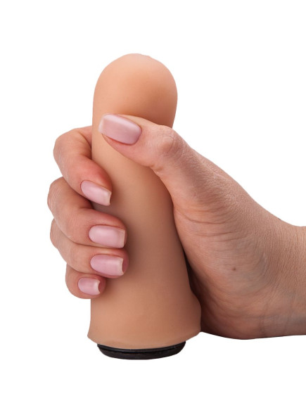 Женский страпон с вагинальной пробочкой - 17 см. Женский страпон с вагинальной пробочкой - 17 см.