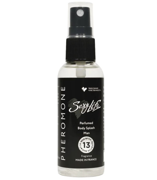 Мужской парфюмированный спрей с феромонами Sexy Life №13 - 50 мл. Мужской парфюмированный спрей с феромонами Sexy Life №13 - 50 мл.