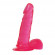 Розовый фаллоимитатор JELLY DILDO REAL RAPTURE PINK 6,5  - 16,5 см.