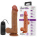 Темно-бежевый вибратор-реалистик Berqrisi на присоске - 26 см. Темно-бежевый вибратор-реалистик Berqrisi на присоске - 26 см.
