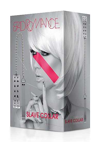 Прозрачный ошейник с заклепками Прозрачный ошейник с заклепками