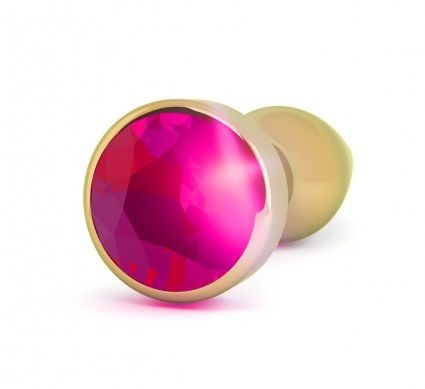 Золотистая анальная пробка R9 RICH Gold/Pink Sapphire с розовым кристаллом - 12 см. Золотистая анальная пробка R9 RICH Gold/Pink Sapphire с розовым кристаллом - 12 см.