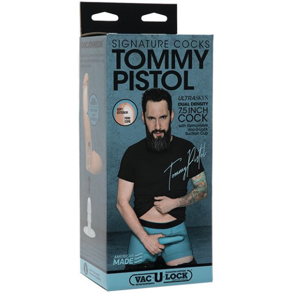 Телесный фаллоимитатор Tommy Pistol со съемной присоской - 19,7 см. Телесный фаллоимитатор Tommy Pistol со съемной присоской - 19,7 см.