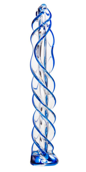 Прозрачный спиралевидный стимулятор из стекла - 18,5 см. Прозрачный спиралевидный стимулятор из стекла - 18,5 см.