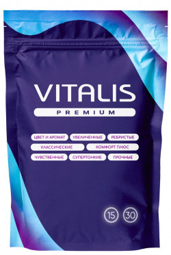 Микс презервативов VITALIS Premium mix - 15 шт. Микс презервативов VITALIS Premium mix - 15 шт.