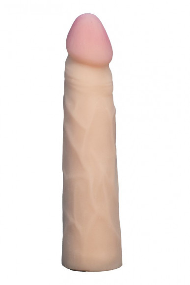 Телесная насадка харнесс из неоскин - 18,5 см. Телесная насадка харнесс из неоскин - 18,5 см.