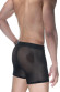 Черные полупрозрачные трусы-боксеры Черные полупрозрачные трусы-боксеры