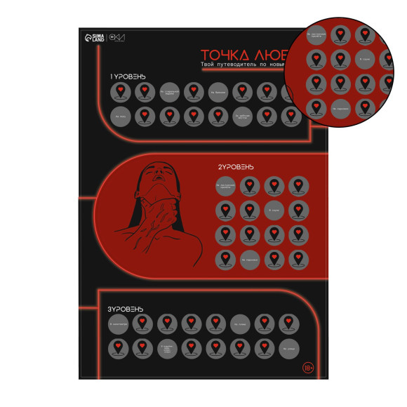 Плакат для двоих Точка любви со скретч-слоем Плакат для двоих Точка любви со скретч-слоем