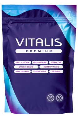 Классические презервативы VITALIS Premium Natural - 15 шт. Классические презервативы VITALIS Premium Natural - 15 шт.