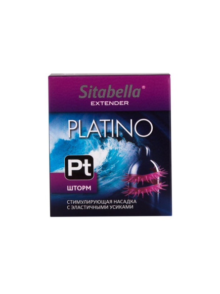 Стимулирующая насадка со спиралью из усиков Platino Шторм Стимулирующая насадка со спиралью из усиков Platino Шторм